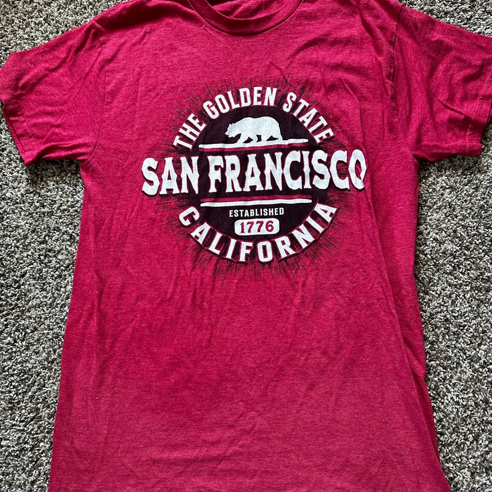 San Francisco Graphic Tee - Red - Unbranded